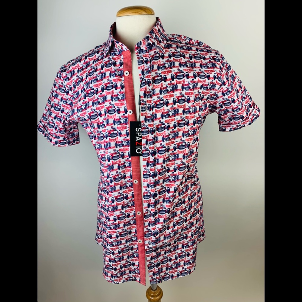 Spazio Italian Short Sleeve Vintage Race Car